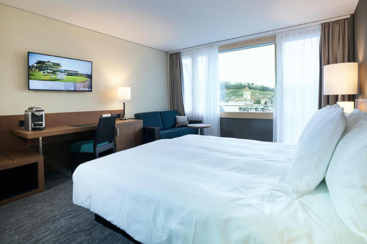 Belvedere Strandhotel Spiez Bagian luar foto