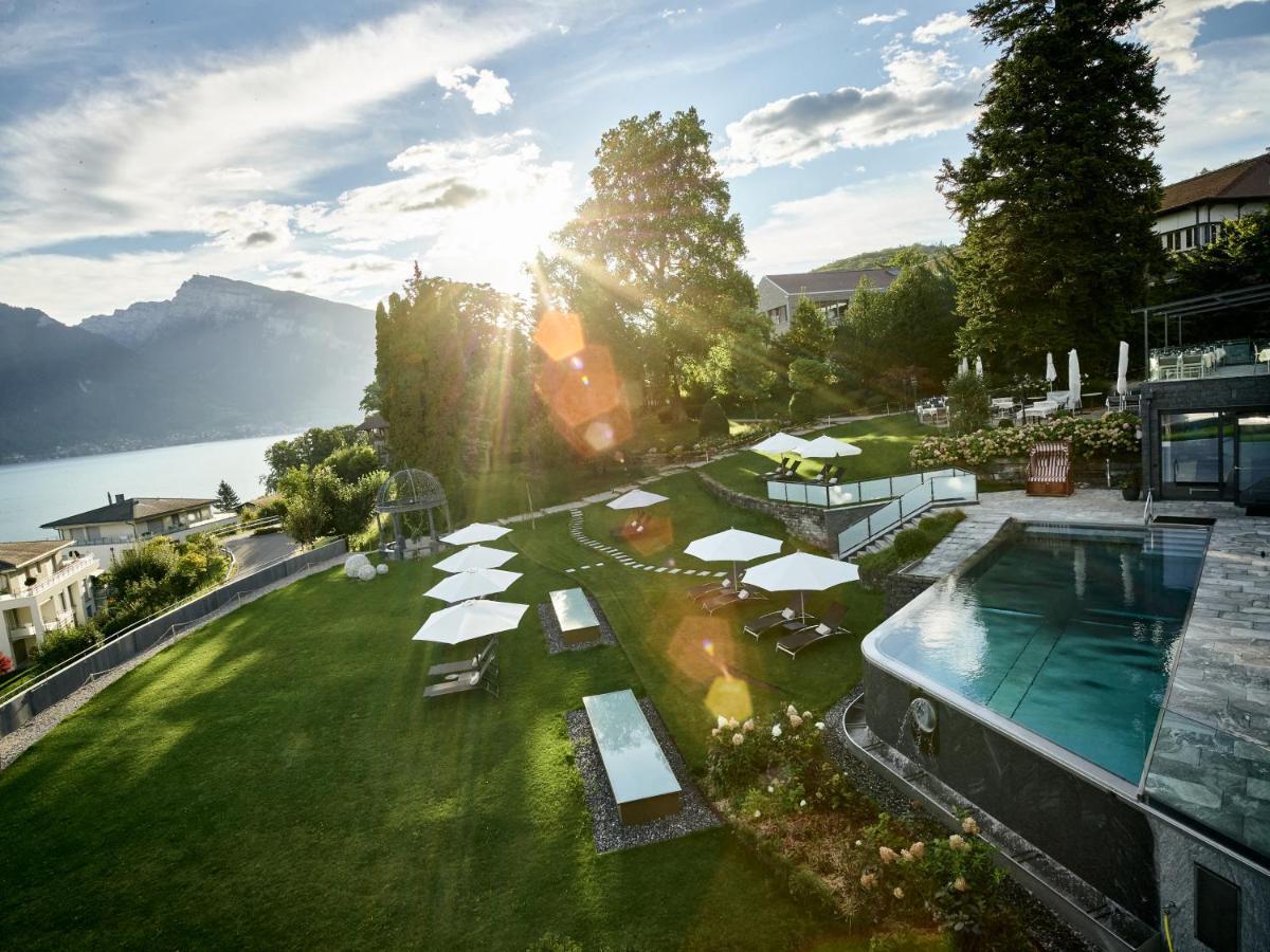Belvedere Strandhotel Spiez Bagian luar foto