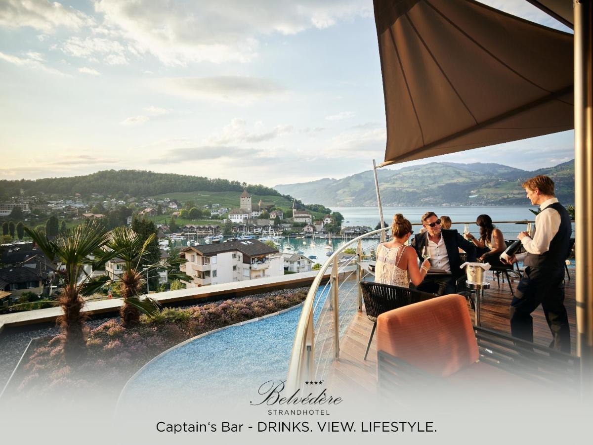 Belvedere Strandhotel Spiez Bagian luar foto