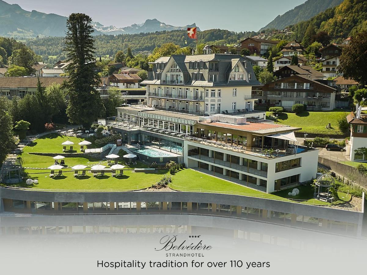 Belvedere Strandhotel Spiez Bagian luar foto