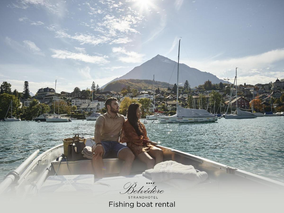 Belvedere Strandhotel Spiez Bagian luar foto