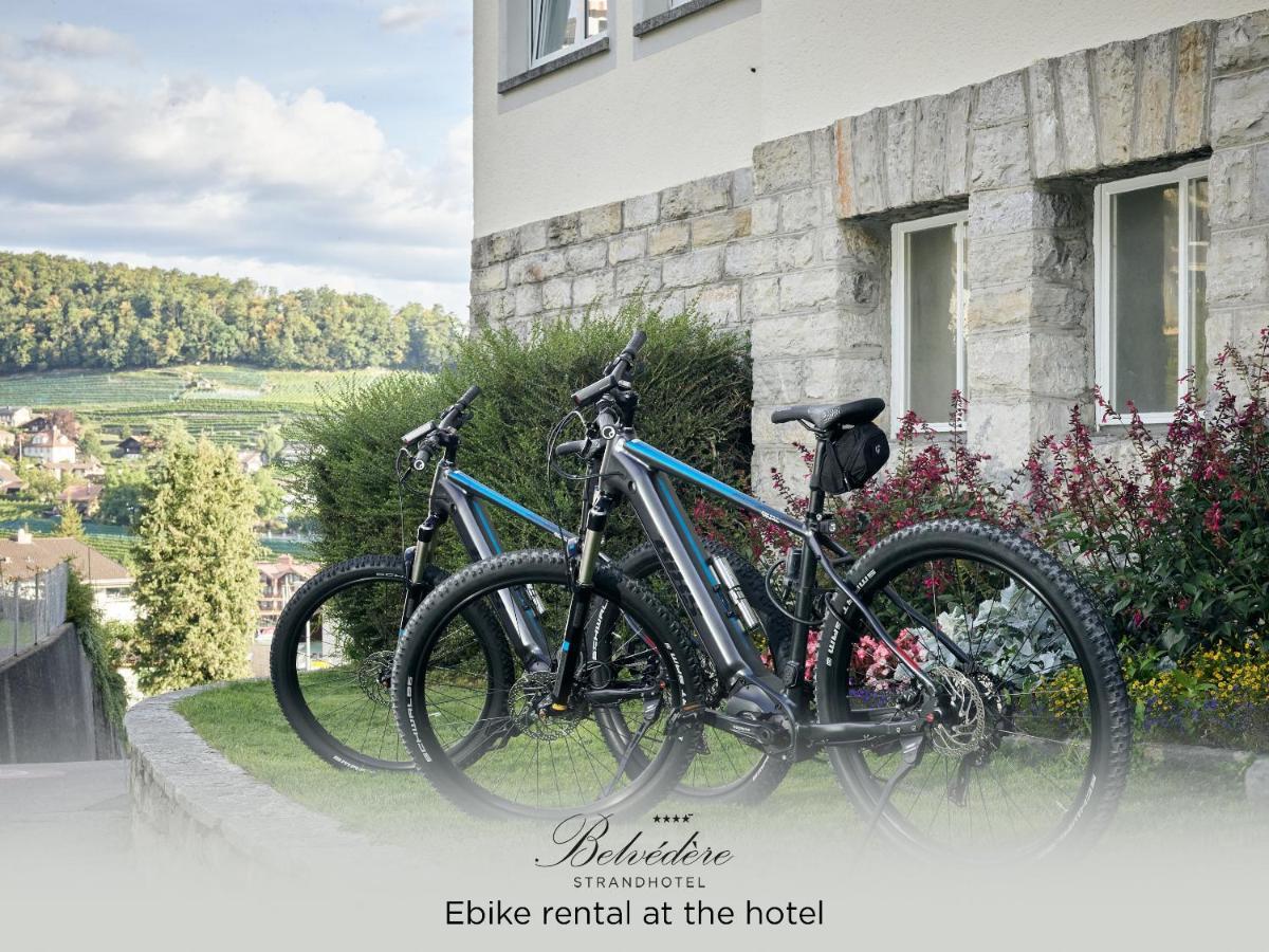 Belvedere Strandhotel Spiez Bagian luar foto