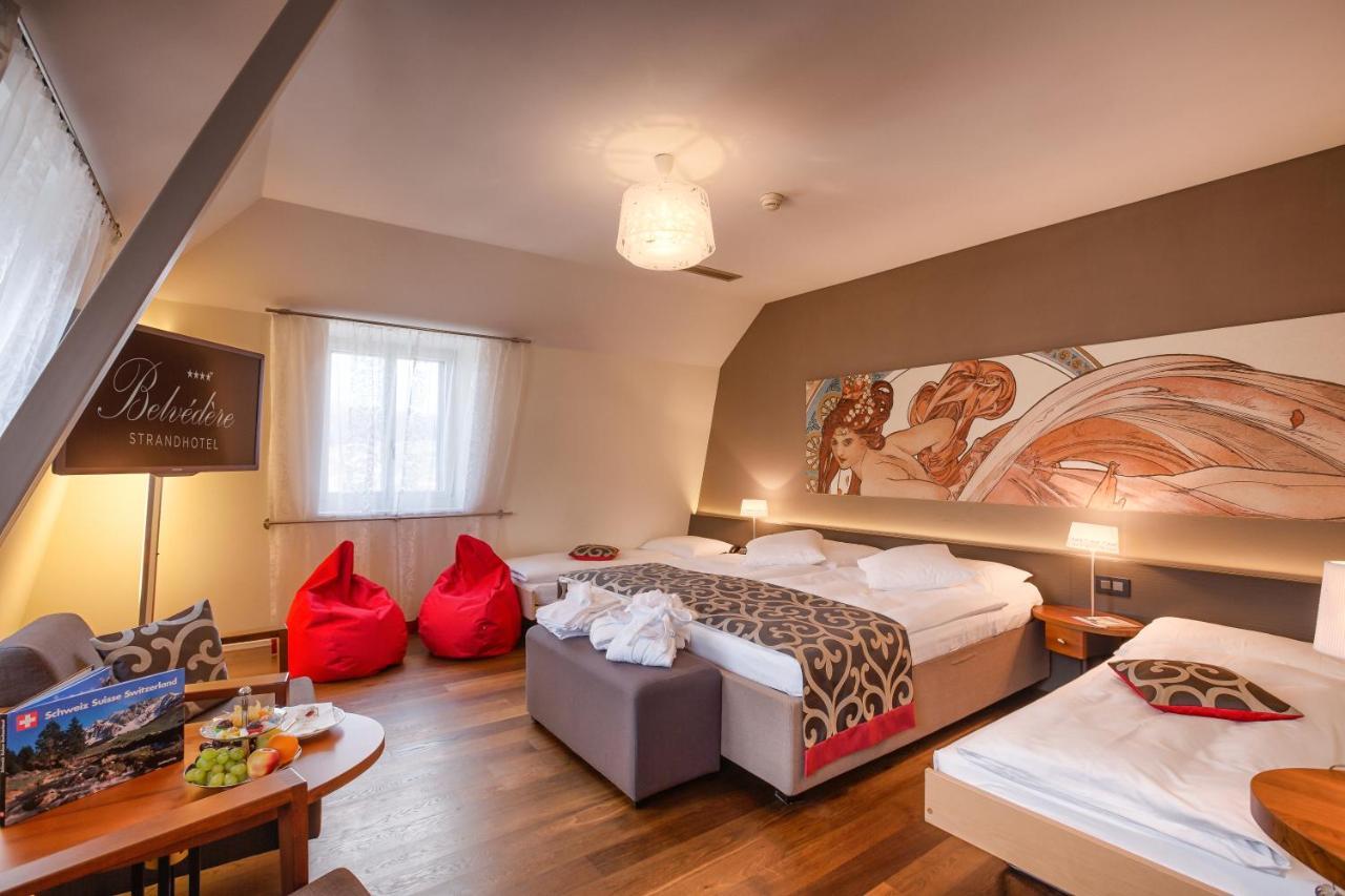 Belvedere Strandhotel Spiez Bagian luar foto