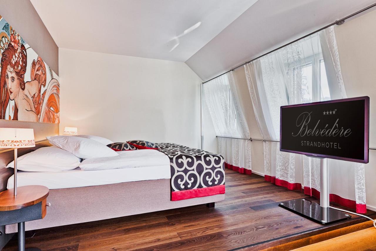 Belvedere Strandhotel Spiez Bagian luar foto