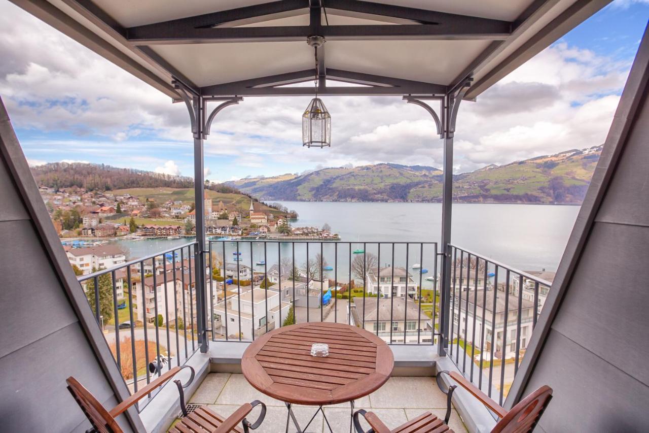 Belvedere Strandhotel Spiez Bagian luar foto