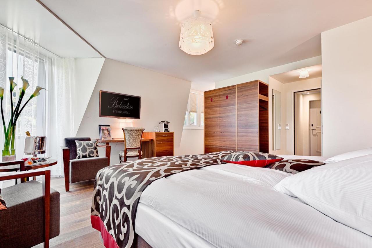 Belvedere Strandhotel Spiez Bagian luar foto