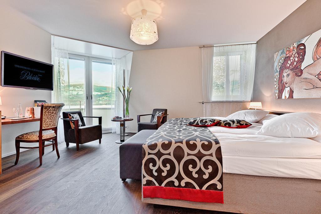 Belvedere Strandhotel Spiez Bagian luar foto