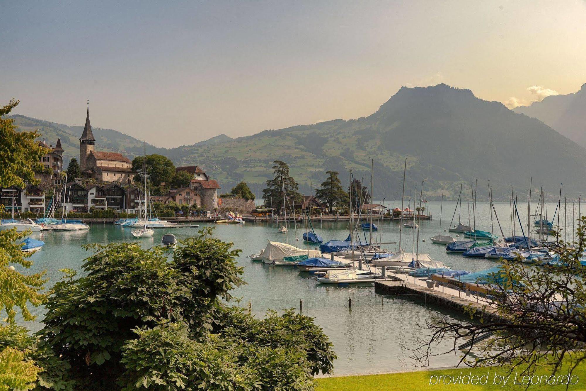 Belvedere Strandhotel Spiez Bagian luar foto