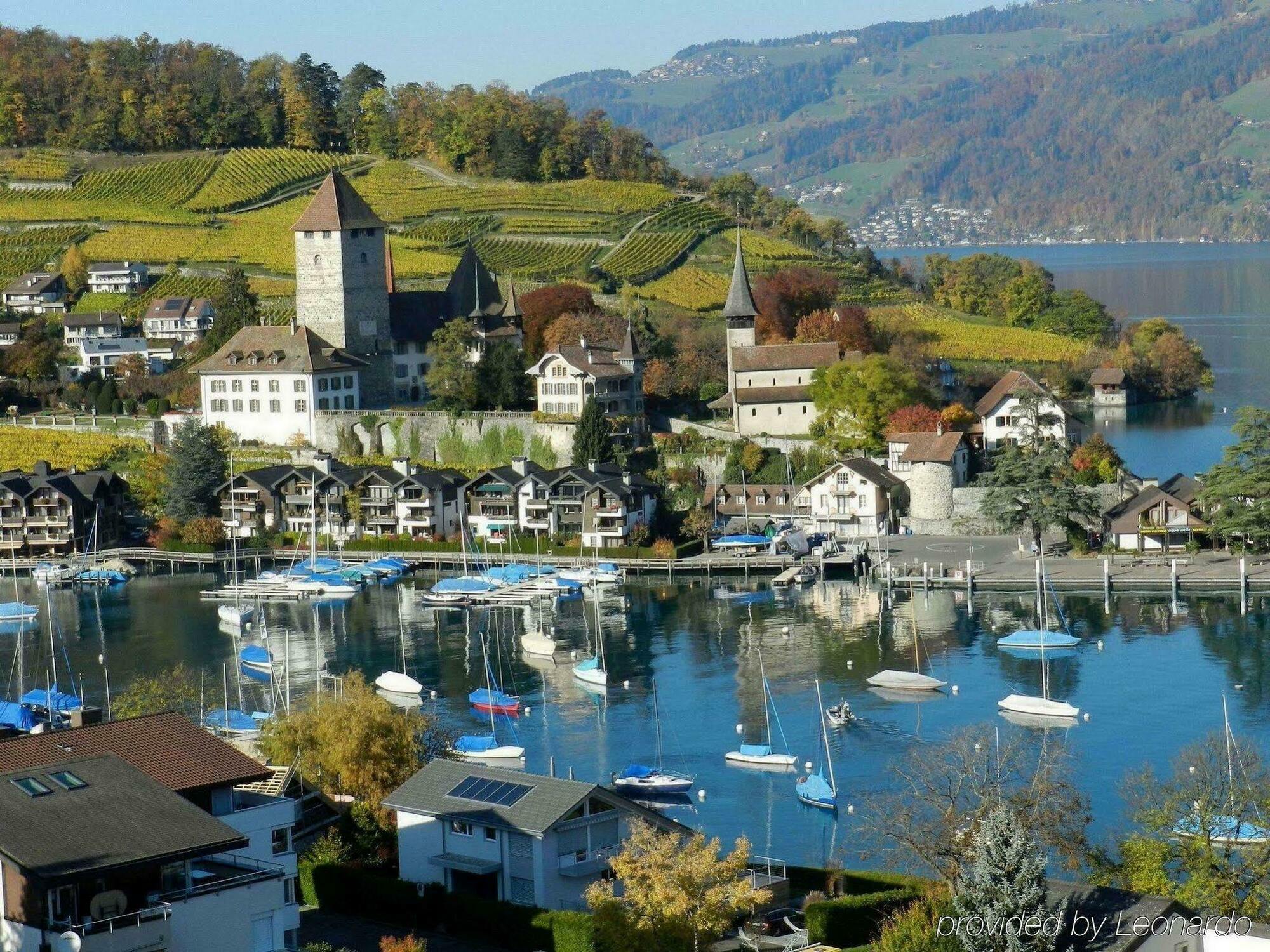 Belvedere Strandhotel Spiez Bagian luar foto